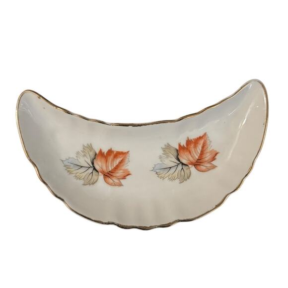 Chadwick Porcelain Trinket Dish Trio Seasonal Blooms Gold Rimmed - Picture 3 of 5